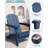 Folding Adirondack Chair, Outdoor Wooden Lounge Chair, Modern Lounger Adirondack Chair Ergonomic Extended Backrest-471539454