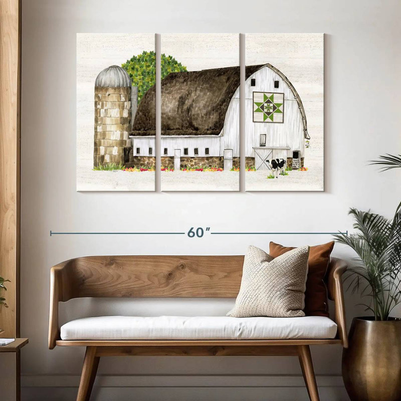 Courtepointe Lilie Spring and Summer Barn IV, H 32 po x l 50 po