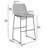 Seder Upholstered Counter Stool with Metal Frame-185747330