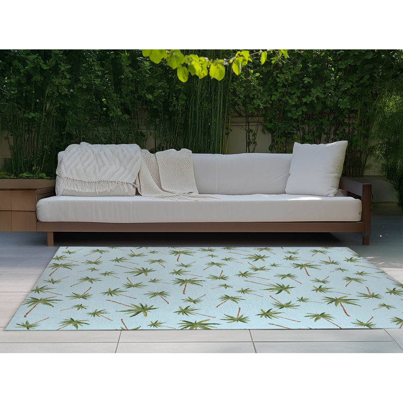 Tapis d'extérieur Summer Palms, Rectangle 4pi x 6 pi