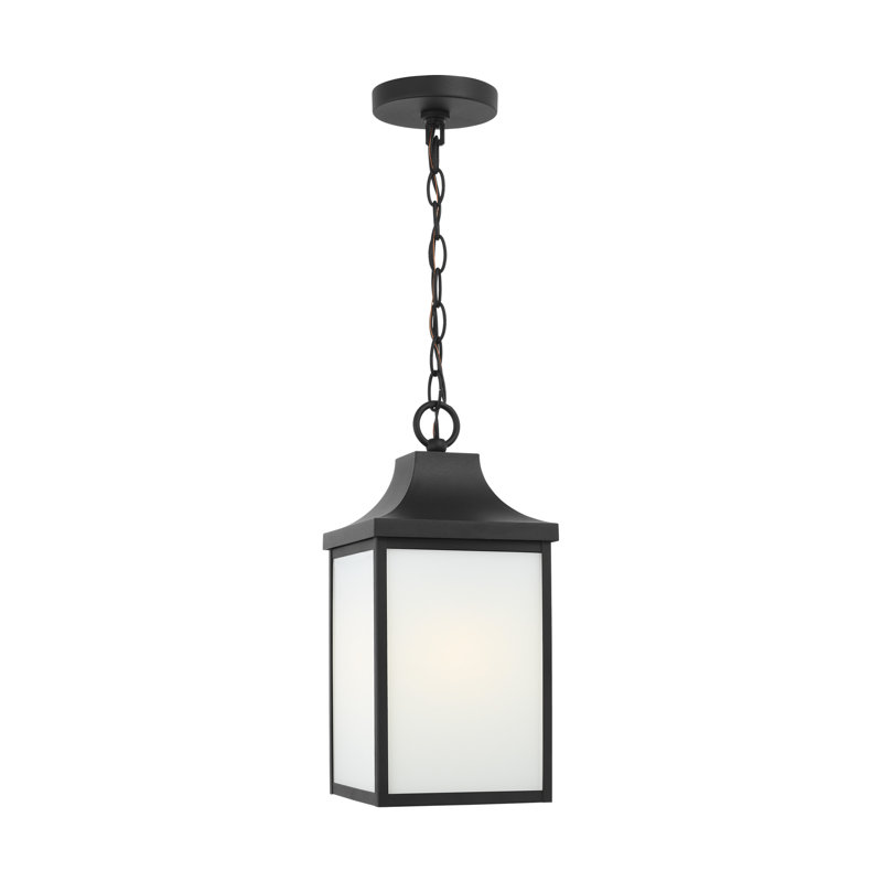 Luminaire suspendu moyen à une lumière Saybrook de Génération Éclairage , Noir texturé