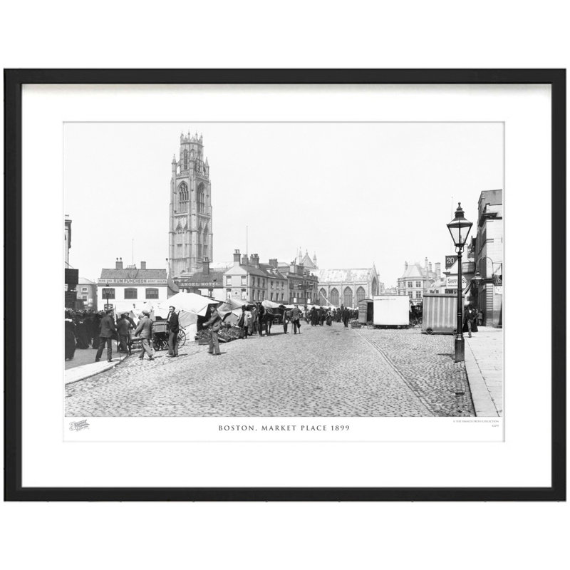 Boston, Market Place 1899 - Single Picture Frame Print, 31.5cm H x 38.8cm W x 2.3cm D