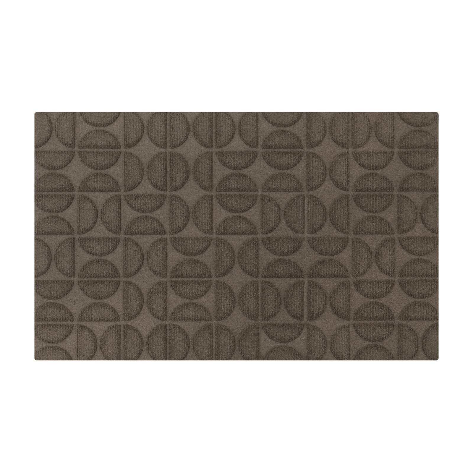 WaterHog Luxe Hourglass Non-Slip Doormat, Greige