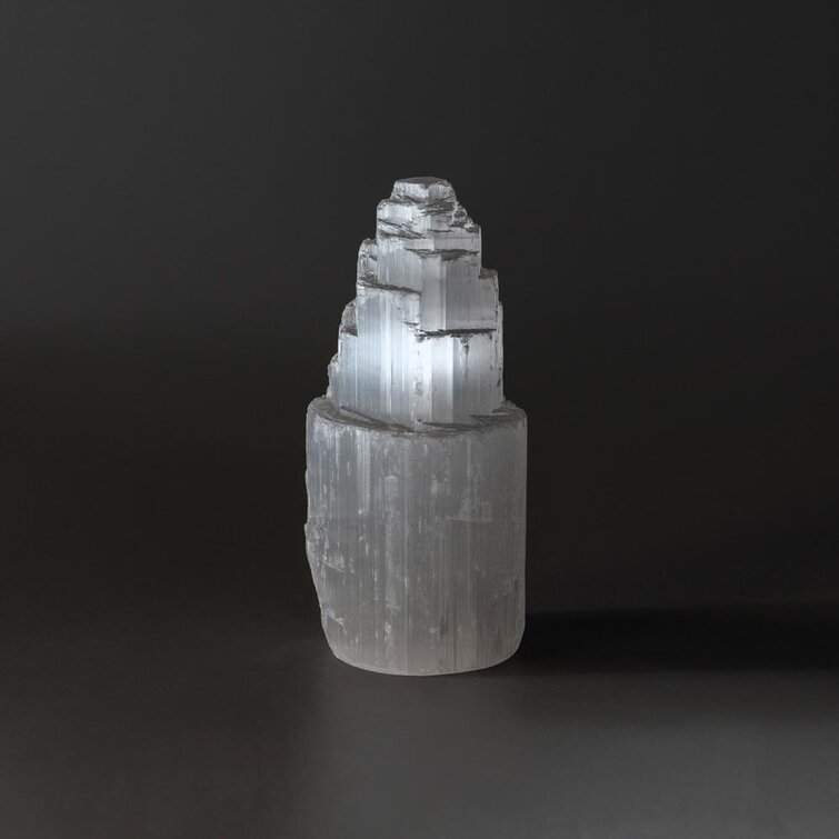 Astro Gallery of Gems Small Cats Eye Selenite Castle Tower | Wayfair