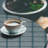 Gracie Oaks Abstract Fitted Round Tablecloth Grey Yellow Dark Teal-101094749