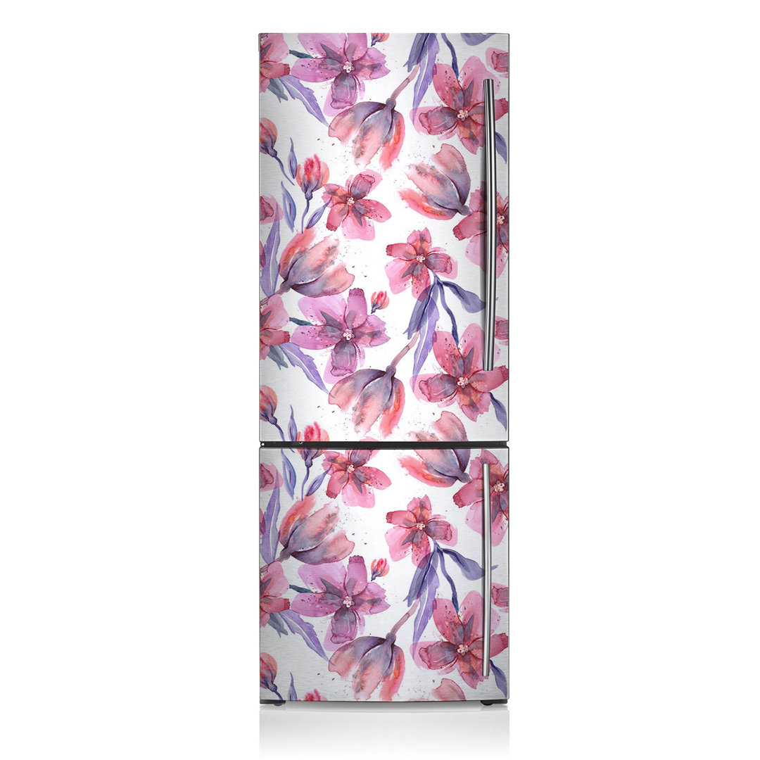 Flowers Freezer Door Sticker