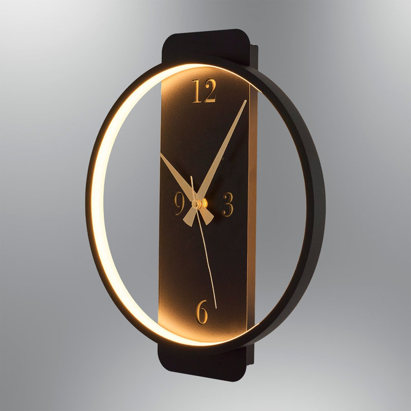 Horloge murale Aeiden, Noir