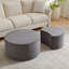 Table basse ronde avec 2 tables gigognes de salon emboîtables et 2 tables basses pour salon-1982583997