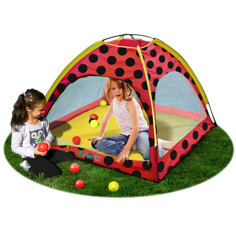Tente de jeu boule de jeu boule de coccinelle avec sac de transport
