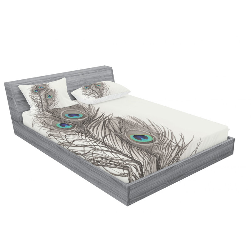 Microfiber Sheet Set, Queen Sheet Set with Fitted Sheet