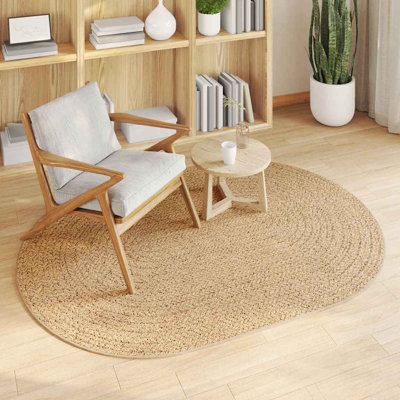 Oval Machine Braided Area Rug