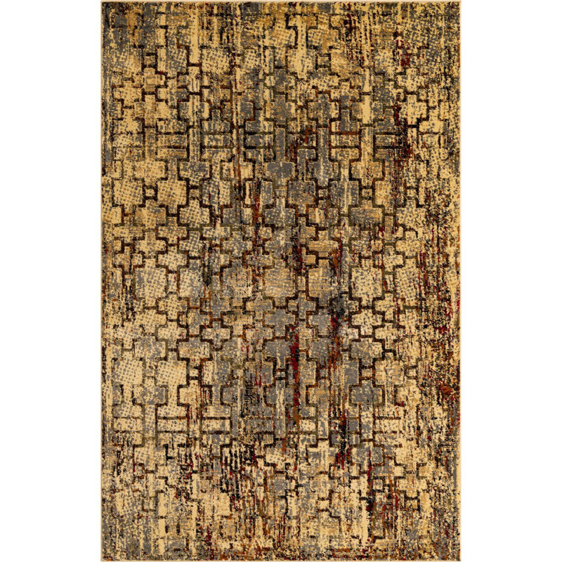 Geometric Indoor Rug, Rectangle 10' x 14'