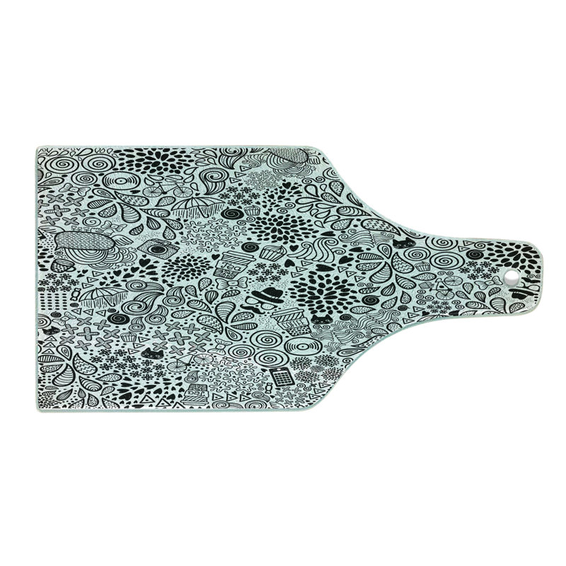 Planche à découper en verre trempé Ambesonne