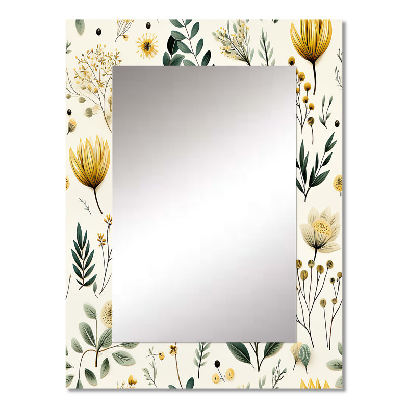 Botanical Neutrals Boho - Miroir mural bohémien, 32 po x 24 po