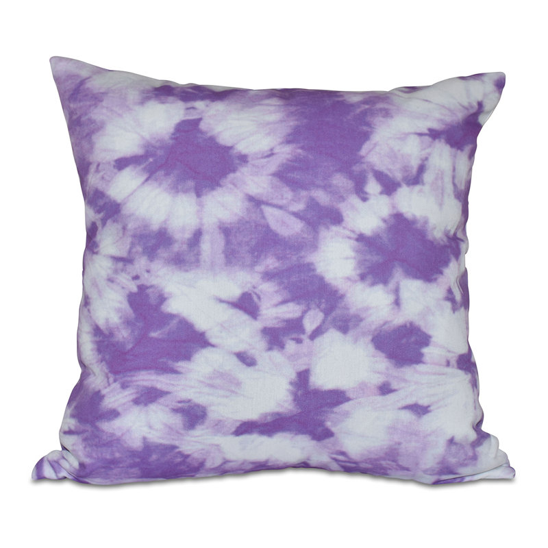 Coussin décoratif réversible intérieur / extérieur Surf, Sand & Sea, Violet, H 18 po x l 18 po