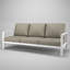 Canapé d'extérieur en métal avec coussin Sunbrella Townsend-328527330