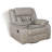Brazelton Taupe Upholstered Swivel Glider Recliner With Pillow Top Arms