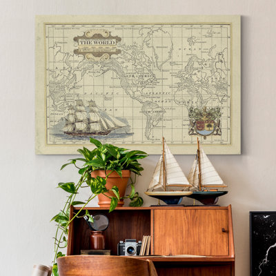 " Antique Map Of The World "