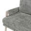 Chaise d'appoint Modern Home avec tissu en chenille, structure en bois massif et coussins réversibles pour plus de confort et de style-525054245