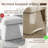 Upholstered Swivel Dining Chairs - Modern Chenille, Open Back for Kitchen (Set of 2)-125963141-125963145