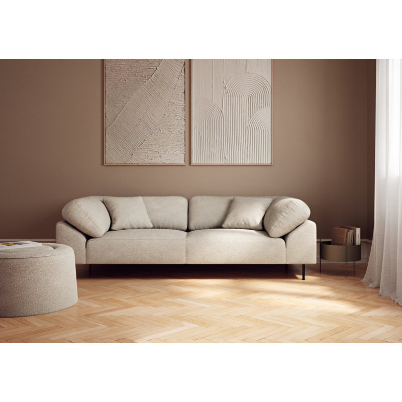 Collar 2-Seater, Cotton Blend, Ivory