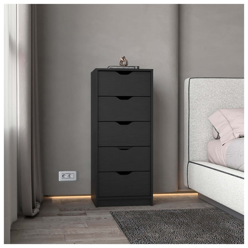 Commode 5 tiroirs Wenge, Wenge
