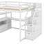 Lit mezzanine double avec bureau et tablettes-634070678-634070679