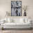 Modern Abstract Metal Sculpture - Contemporary Geometric Accent Decor Featuring Angular Intersecting Rectangles in Cast Aluminum and Stone for Bold Dimensional Display Art-277192916