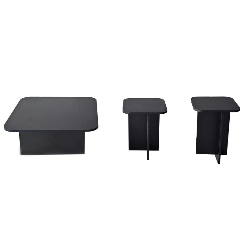 Nesting Coffee Table, Fume, Black