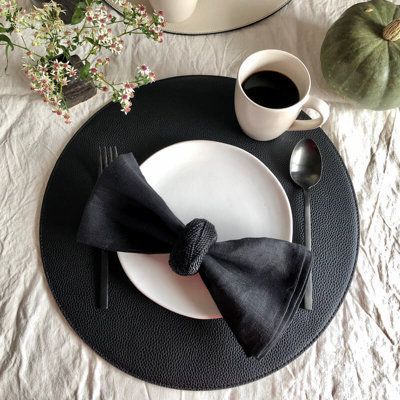 Reversible Placemats - Black & Off White