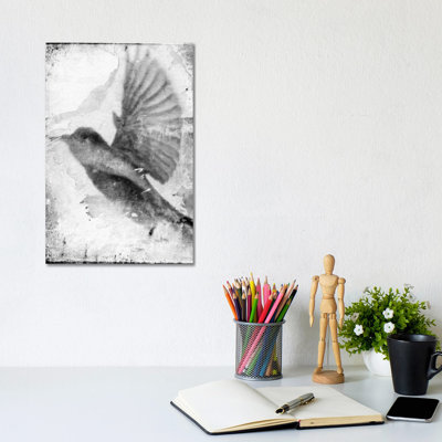 B&W Flight II by Ingrid Blixt - Wrapped Canvas Print