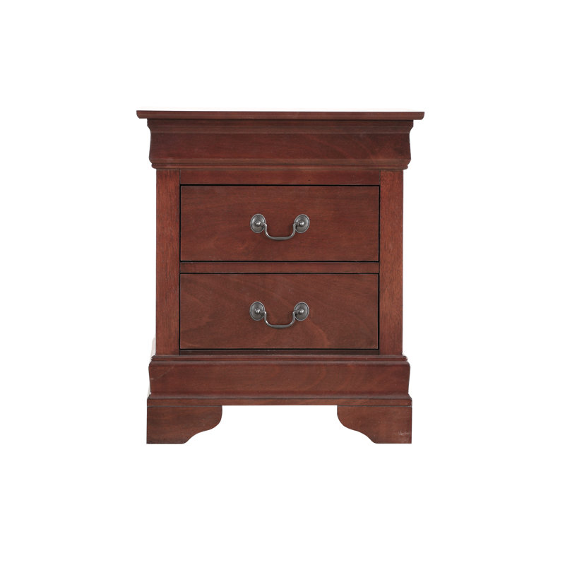 Table de chevet charmante finition cerisier G2100-N