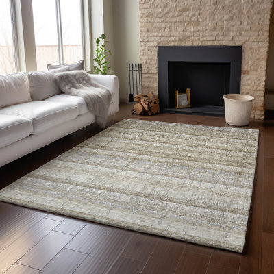 Premium Machine Washable Cerrito Taupe Rug