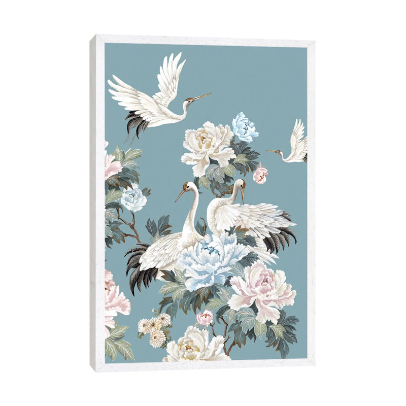 Celestial Garden II - Print on Canvas, White Framed, 101.6 cm H x 66.04 cm W