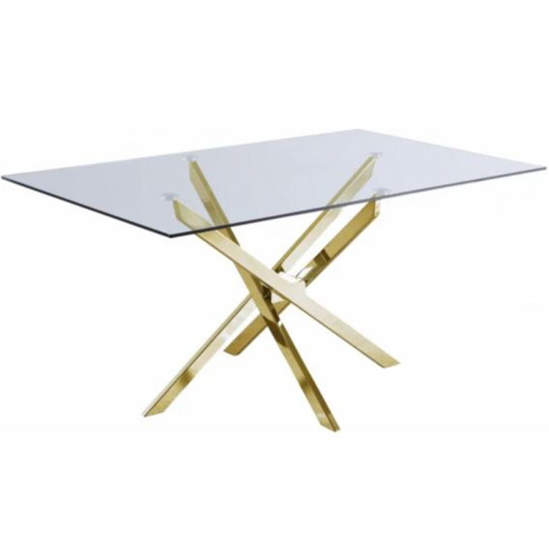 Table de salle à manger Cobain, Doré