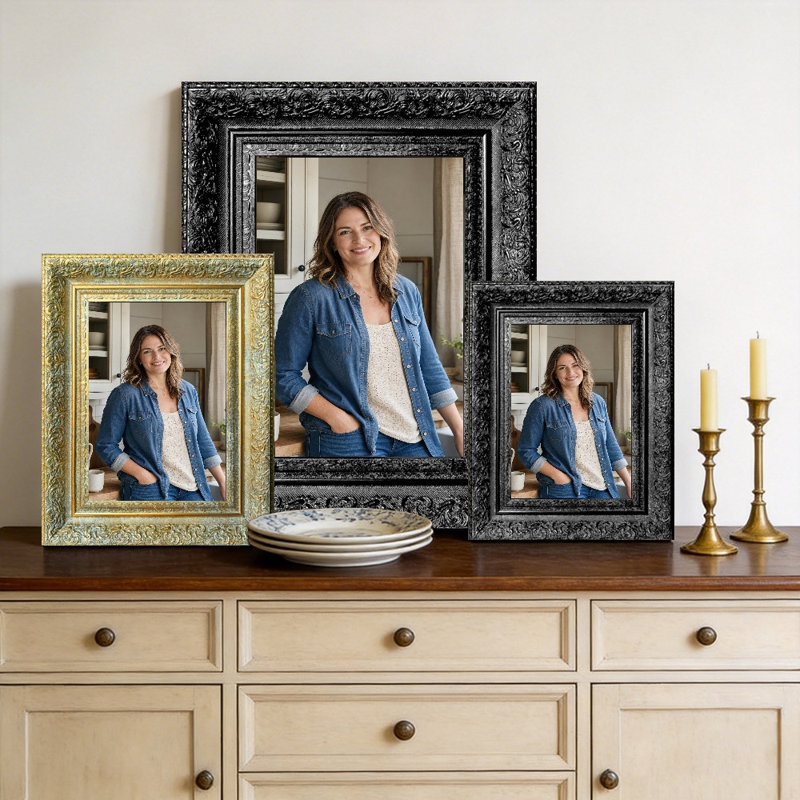 8" x 10" Black 1PC Versatile Picture Frame for Graduation Photo Display