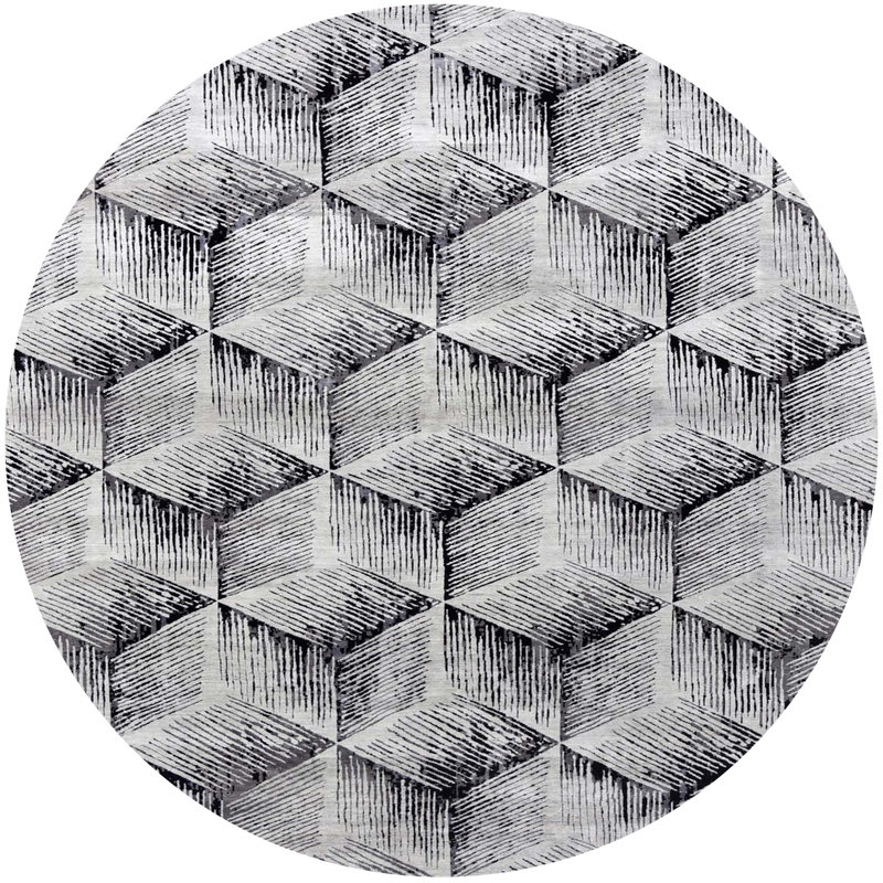 Moroccan Indoor Rug, Round 8'