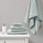 Cotton Waffle Jacquard Antimicrobial Bath Towel 6 Piece Set-759410514