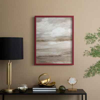 Neutral Dunes Framed Print - Solid Wood