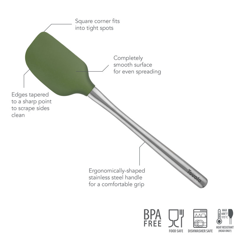 Spectrum Diversified Flex-Core® Handled Spatula, Pesto