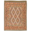 Hand Knotted Wool Area Rug in Multi