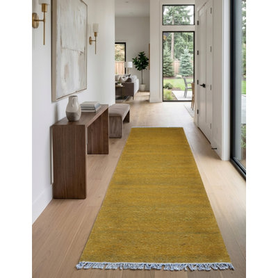 Tapis d'intérieur tissé à la main en coton et polyester