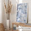 «Holiday Blue Winter Forest Trees VI», reproduction d'art moderne sans cadre