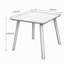 Table de salle à manger carrée avec trou pour parasol, structure en fer robuste et plateau en composite bois-plastique pour une utilisation toutes saisons
