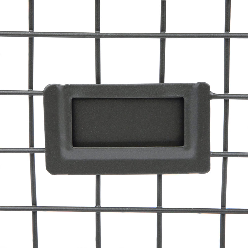 Panier en métal / métal Albie, Gris industriel, H 8 po x l 9 po x P 12,5 po, 1