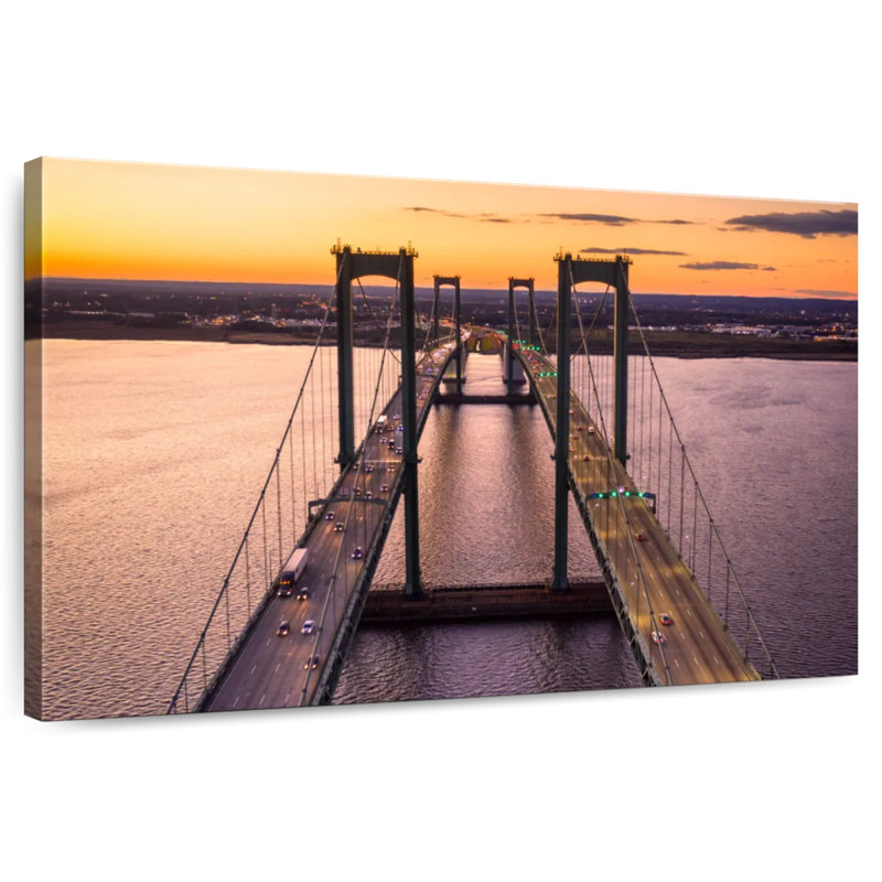 Lilie Dusky Delaware Bridge, 20" H x 30" W