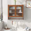 Armoire murale 24,8 po avec porte-serviettes 24,8 po