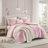 Modern Bedding Sets, Pink Polyester Tie Dye Full Queen for Home