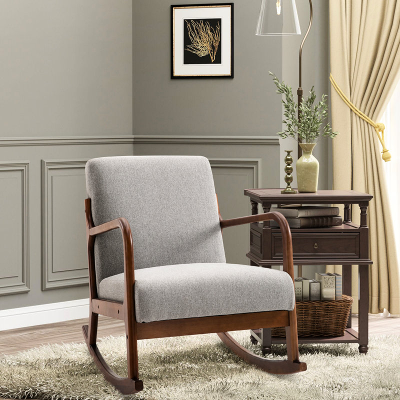 Fauteuil à bascule rembourré