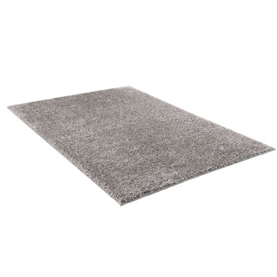 Super Soft Shag Area Rug, 5'3"W X 7'L, Grey Color, For High-Traffic Areas, Easy Cleaning Shag, 5X7', For Busy To Clean By Vacuuming